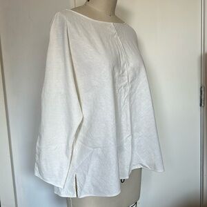 MM Lafleur Cream tunic long sleeve shirt